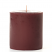 4 x 4 Leather Pipe and Woods Pillar Candles
