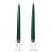 hunter green taper candles