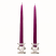 deep purple taper candles