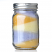 Layered Mason Jar Candles Lemon Scented Back