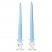 light blue taper candles