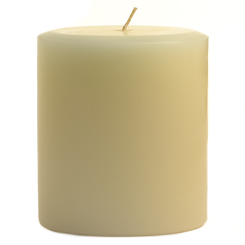 40hr PAPERWHITE VANILLA Triple Scented NATURAL PILLAR CANDLE Home Fragrances 