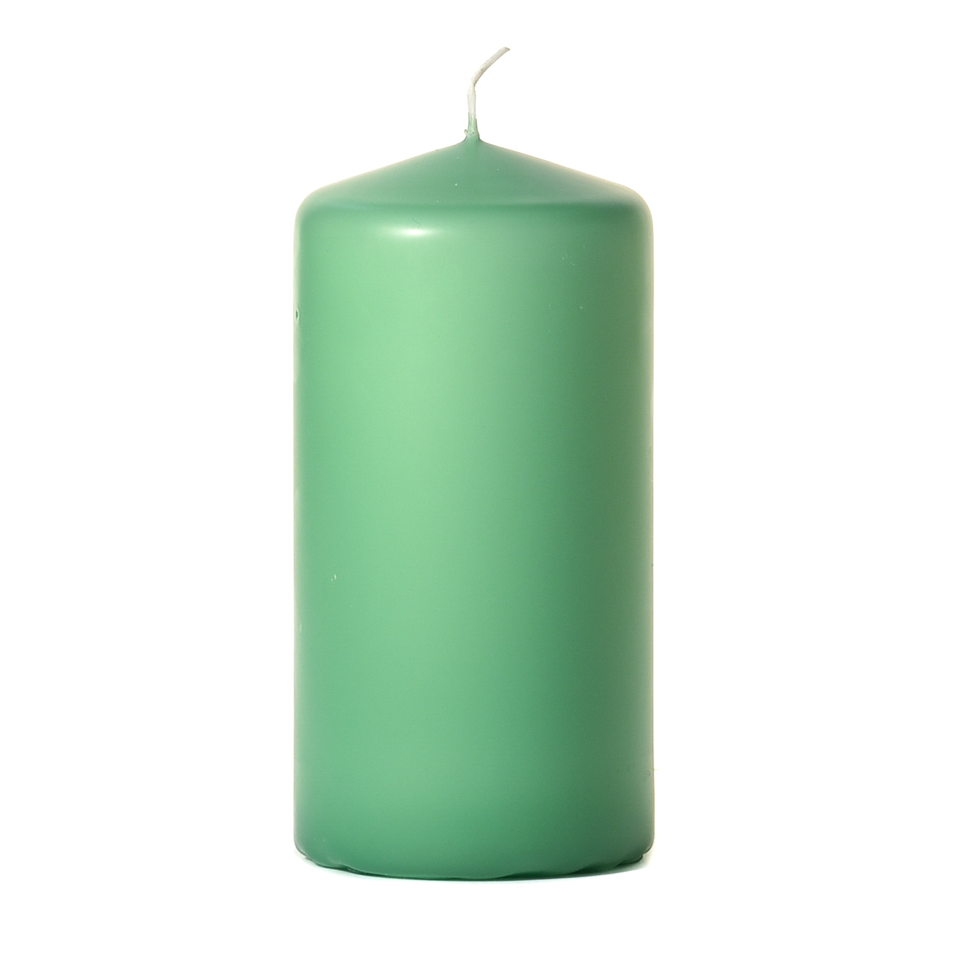 Melt Candle Company Set of 3 Green Pillar Candles 3" x 6" Unscented Fragran... 