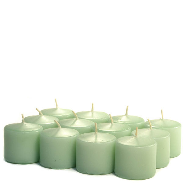 Unscented Mint green Votive Candles 10 Hour
