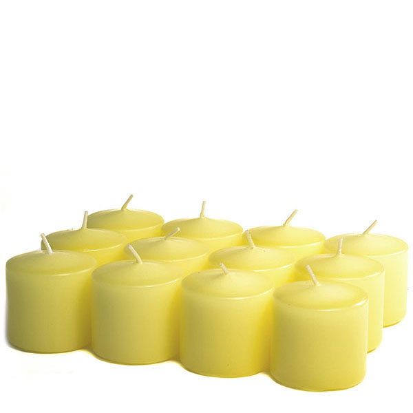 Unscented Pale yellow Votive Candles 15 Hour