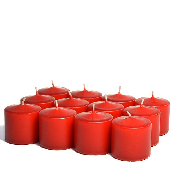 Unscented Red Votive Candles 15 Hour