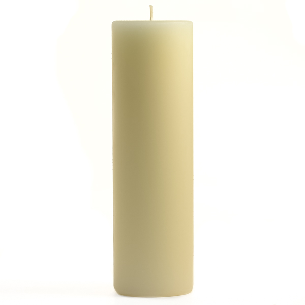 2 x 6 Unscented Ivory Pillar Candles