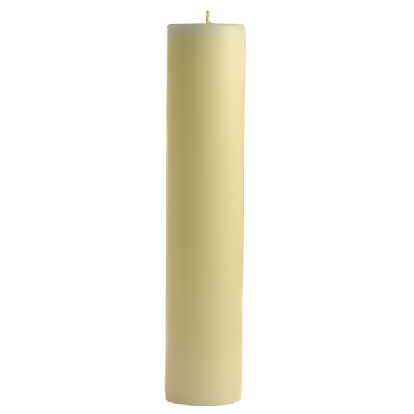 2 x 9 Unscented Ivory Pillar Candles