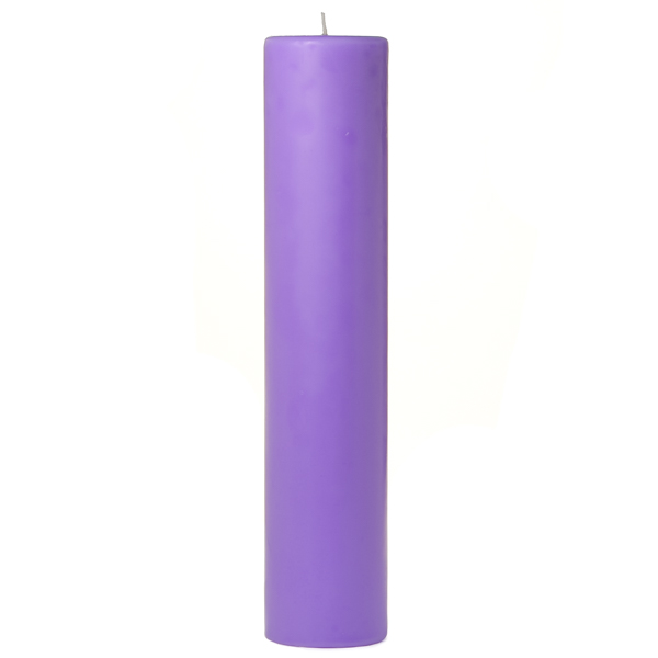 3 x 12 Lavender Pillar Candles