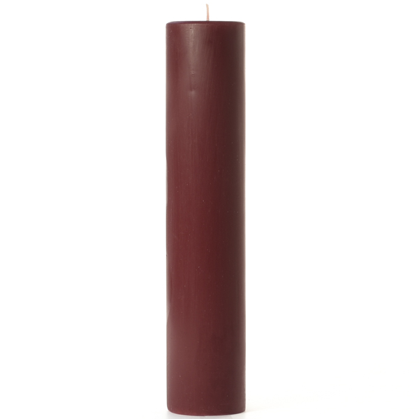 2 x 9 Leather Pipe and Woods Pillar Candles
