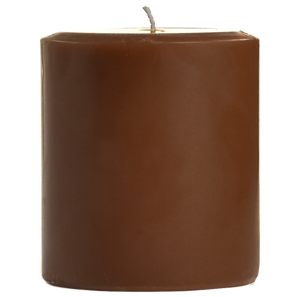4 x 4 Chocolate Fudge Pillar Candles
