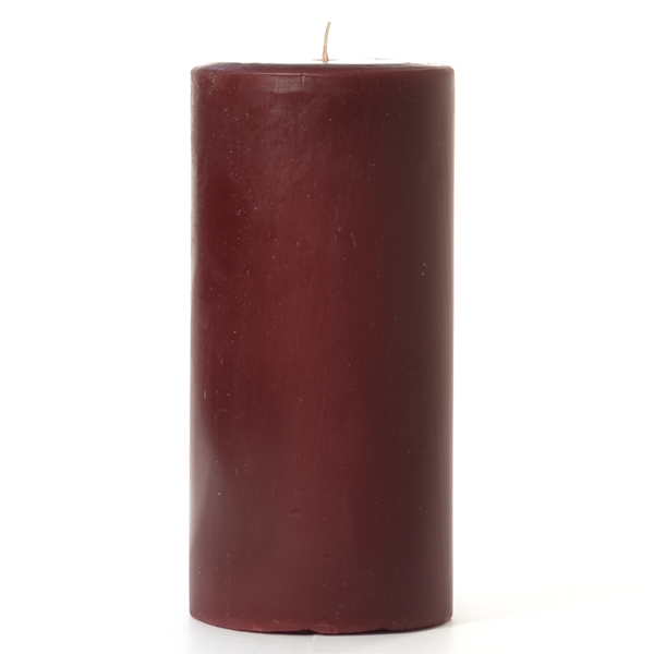 2 x 3 Leather Pipe and Woods Pillar Candles