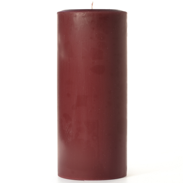 4 x 9 Leather Pipe and Woods Pillar Candles