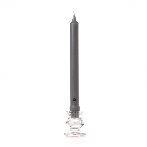 12 inch Charcoal Classic Taper Candle