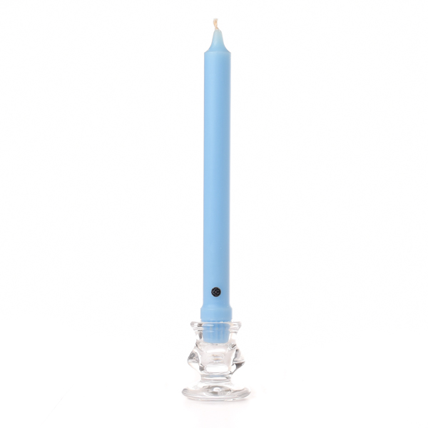 8 inch Coastal Blue Classic Taper Candle