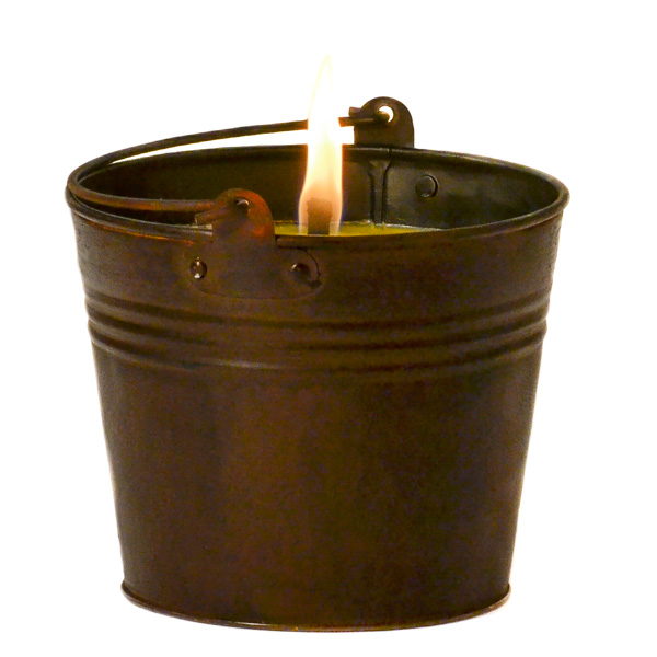 Citronella Bucket Outdoor Candle Dark Brown 22 oz.