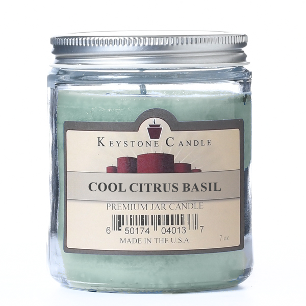 Cool Citrus Basil Jar Candles 7 oz