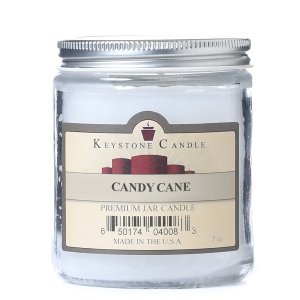 Candy Cane Jar Candles 7 oz