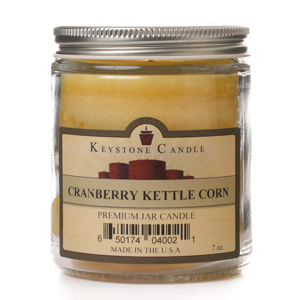 Cranberry Kettle Corn Jar Candles 7 oz