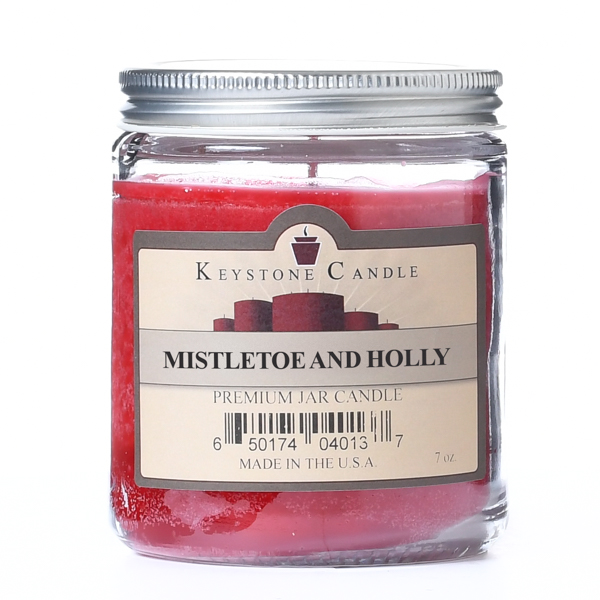 Mistletoe and Holly Jar Candles 7 oz