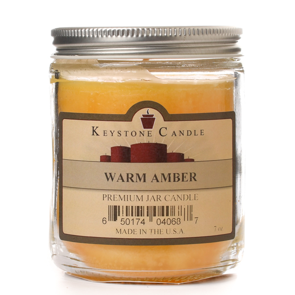 Warm Amber Jar Candles 7 oz