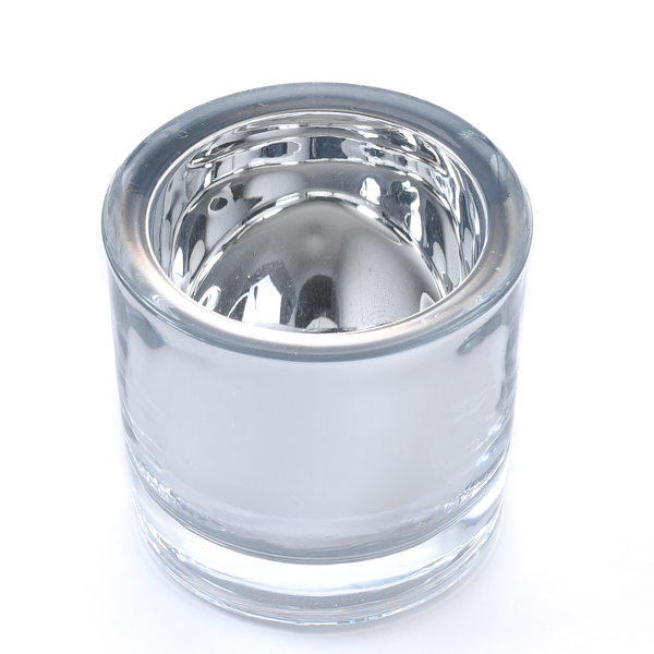 Silver Chunky Mirrored Votive Cup
