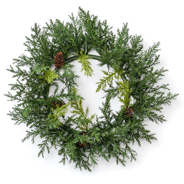 Evergreen Pine 6.5 Inch Candle Ring