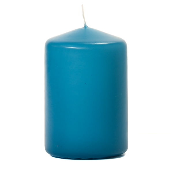 Mediterranean Blue 3 X 4 Unscented Pillar Candles