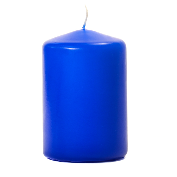 Royal Blue 3 X 4 Unscented Pillar Candles