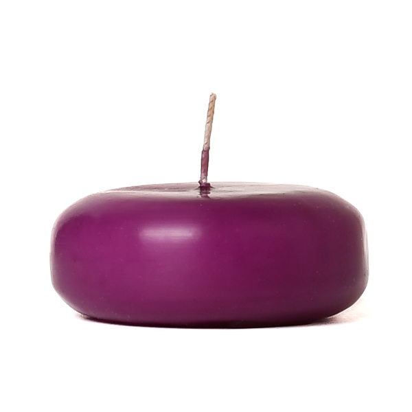 Small Lilac Disc Floating Candles