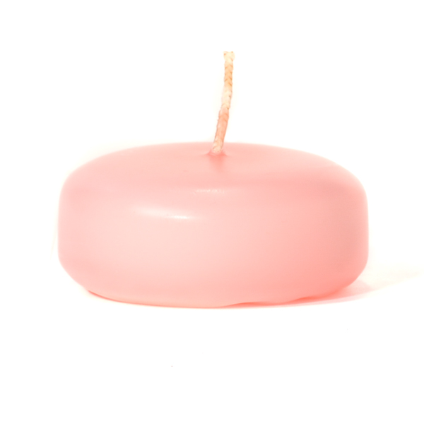 Small Pink Disc Floating Candles