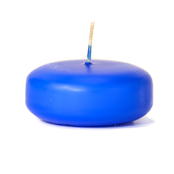 Small Royal Blue Disc Floating Candles