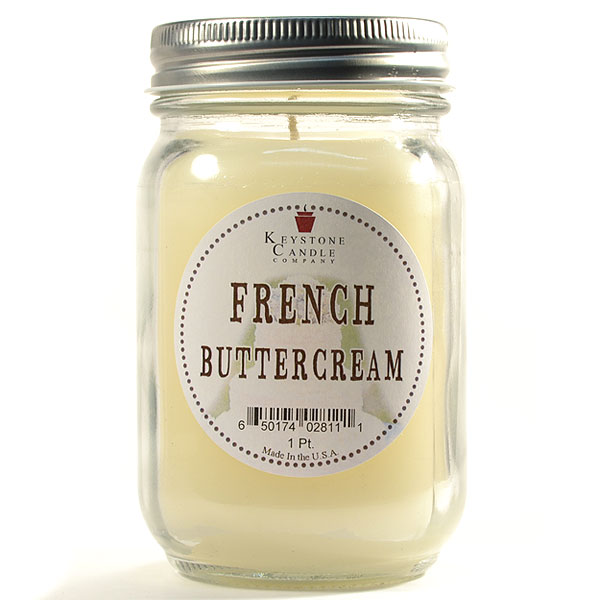 French Butter Cream Mason Jar Candle Pint