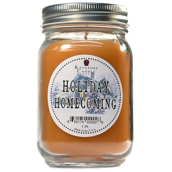 Holiday Homecoming Mason Jar Candle Pint