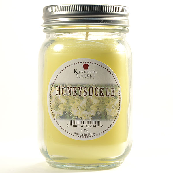 Honeysuckle Mason Jar Candle Pint