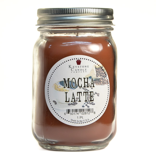 Mocha Latte Mason Jar Candle Pint