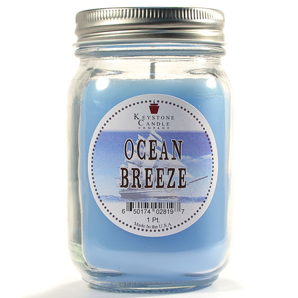 Ocean Breeze Mason Jar Candle Pint