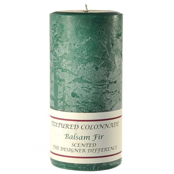 Textured Balsam Fir 3 x 6 Pillar Candles