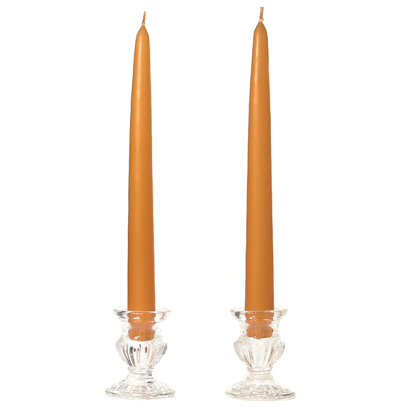 10 Inch Harvest Taper Candles Pair