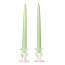 15 Inch Mint Green Taper Candles Pair