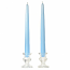 10 Inch Light Blue Taper Candles Pair