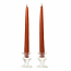 6 Inch Terracotta Taper Candles Pair