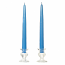 10 Inch Colonial Blue Taper Candles Pair