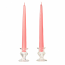 10 Inch Pink Taper Candles Pair