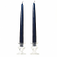 10 Inch Navy Taper Candles Pair