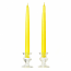 8 Inch Yellow Taper Candles Pair