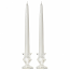 6 Inch White Taper Candles Pair