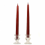 6 Inch Burgundy Taper Candles Pair
