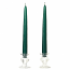 12 Inch Hunter Green Taper Candles Pair