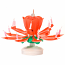 Red Musical Flower Birthday Candles